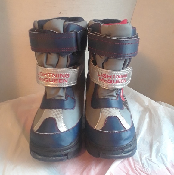 lightning mcqueen snow boots
